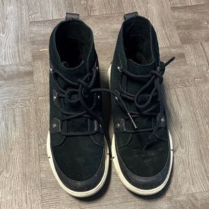 Sorel Black and White waterproof boots